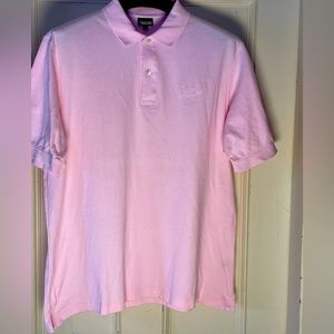 Men’s pink polo shirt size large